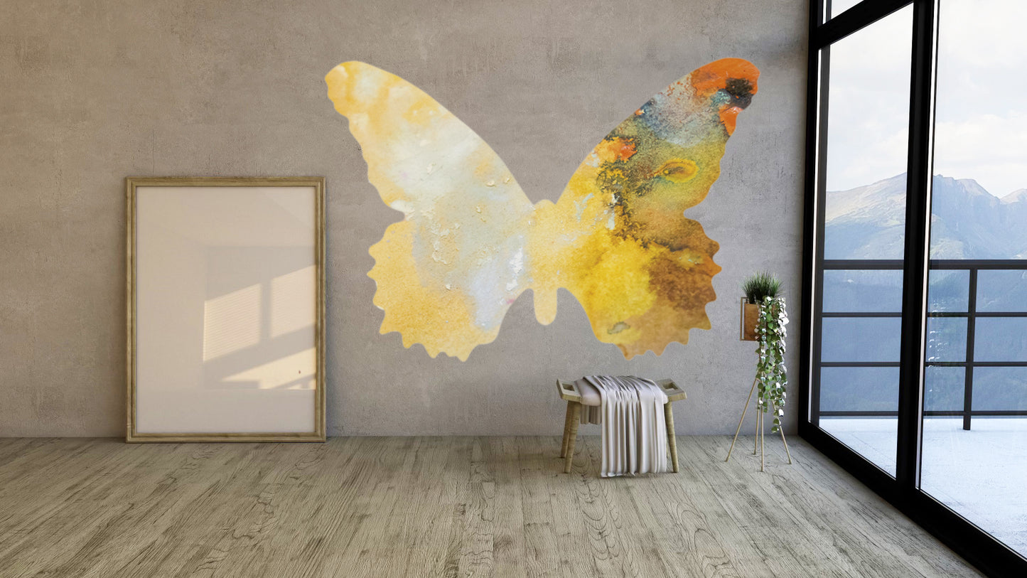 Yellow Butterfly Decal Set