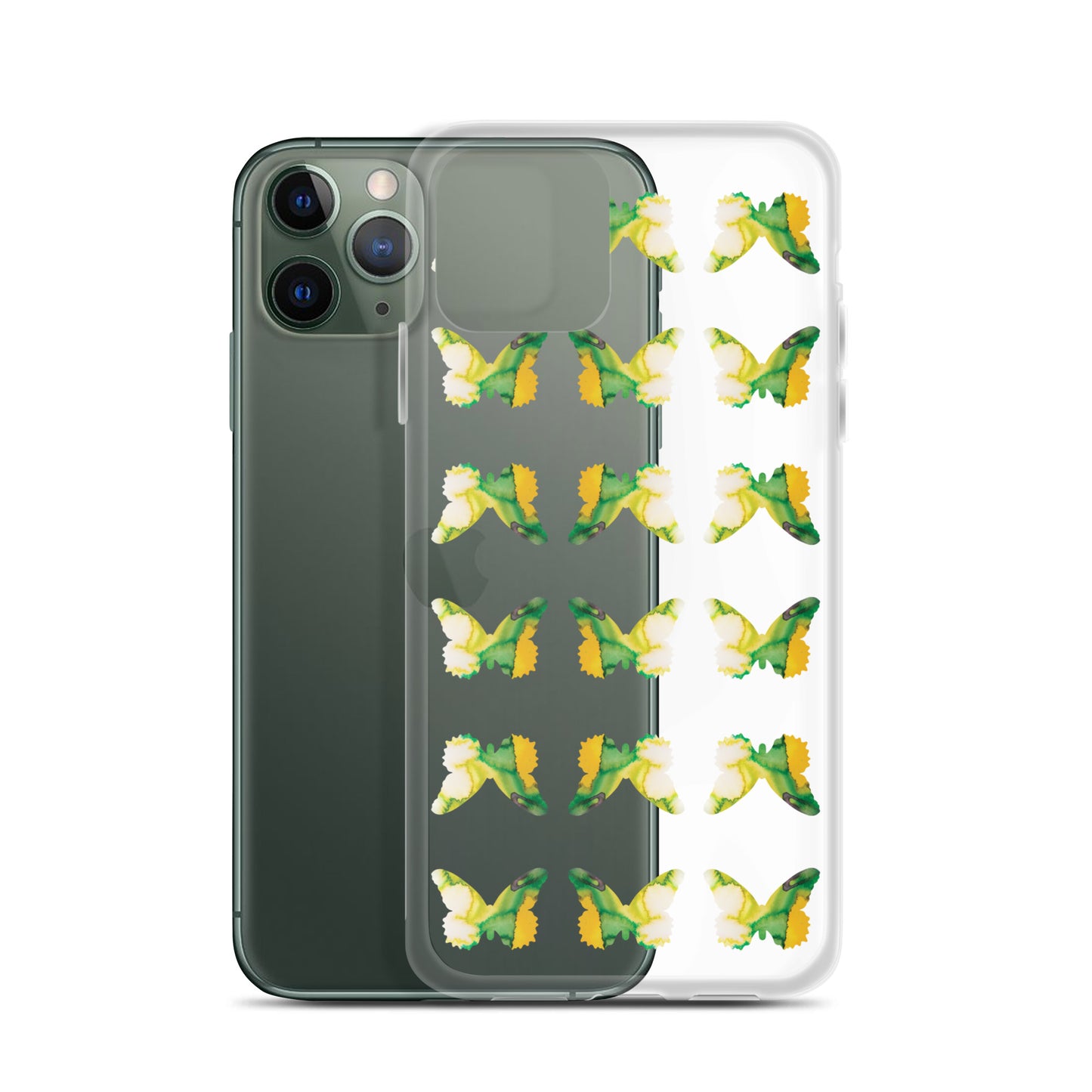 Clear Case for iPhone Tropical Green