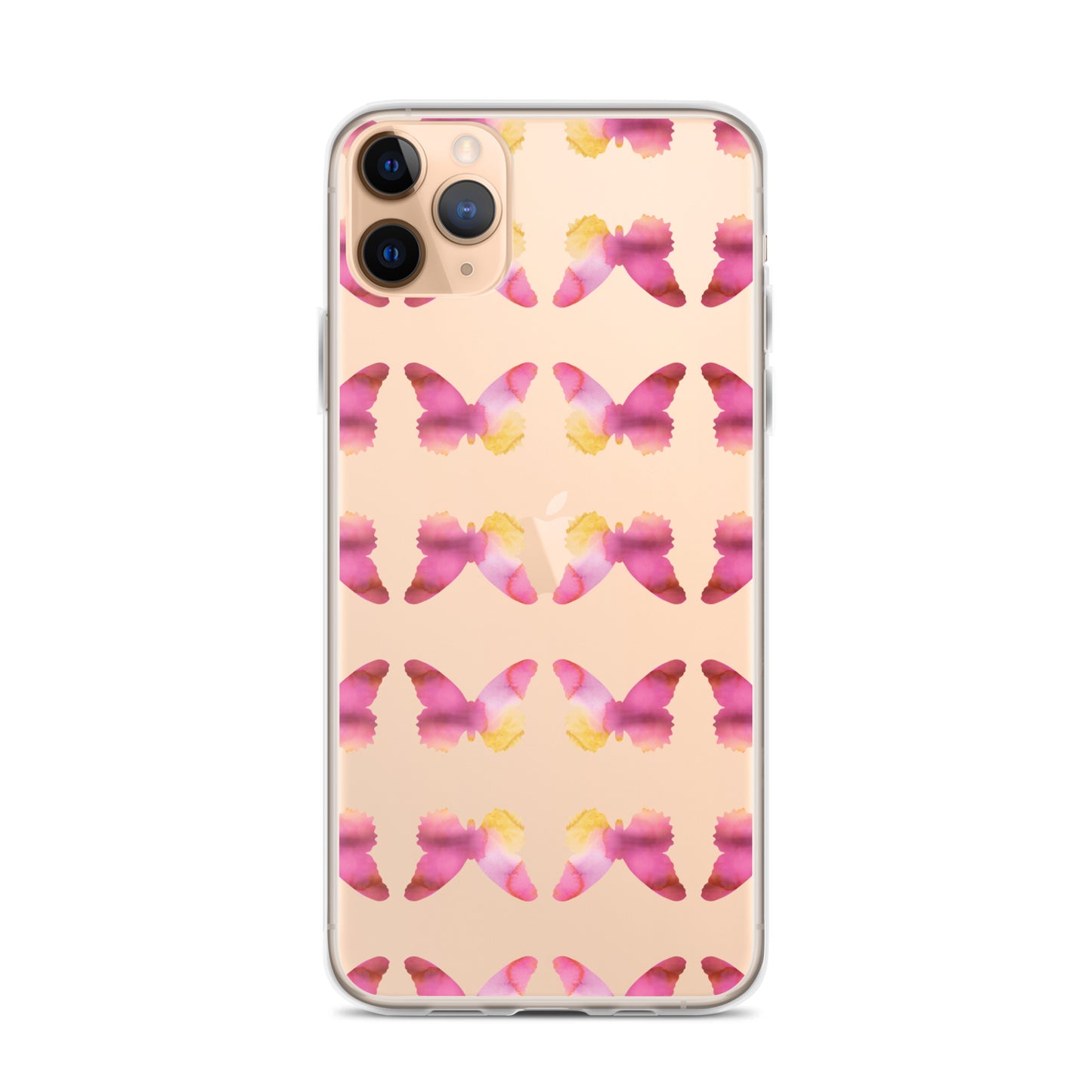 Clear Case for iPhone Pink Orchid