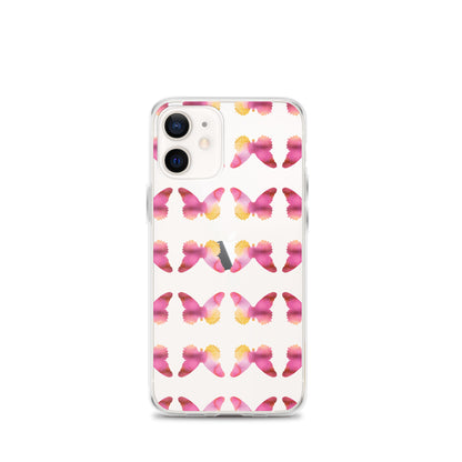 Clear Case for iPhone Pink Orchid