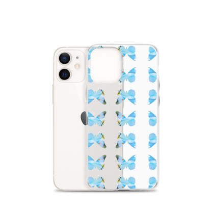 Clear Case for iPhone Light Blue