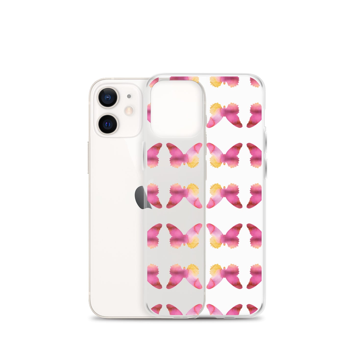 Clear Case for iPhone Pink Orchid