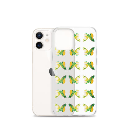 Clear Case for iPhone Tropical Green