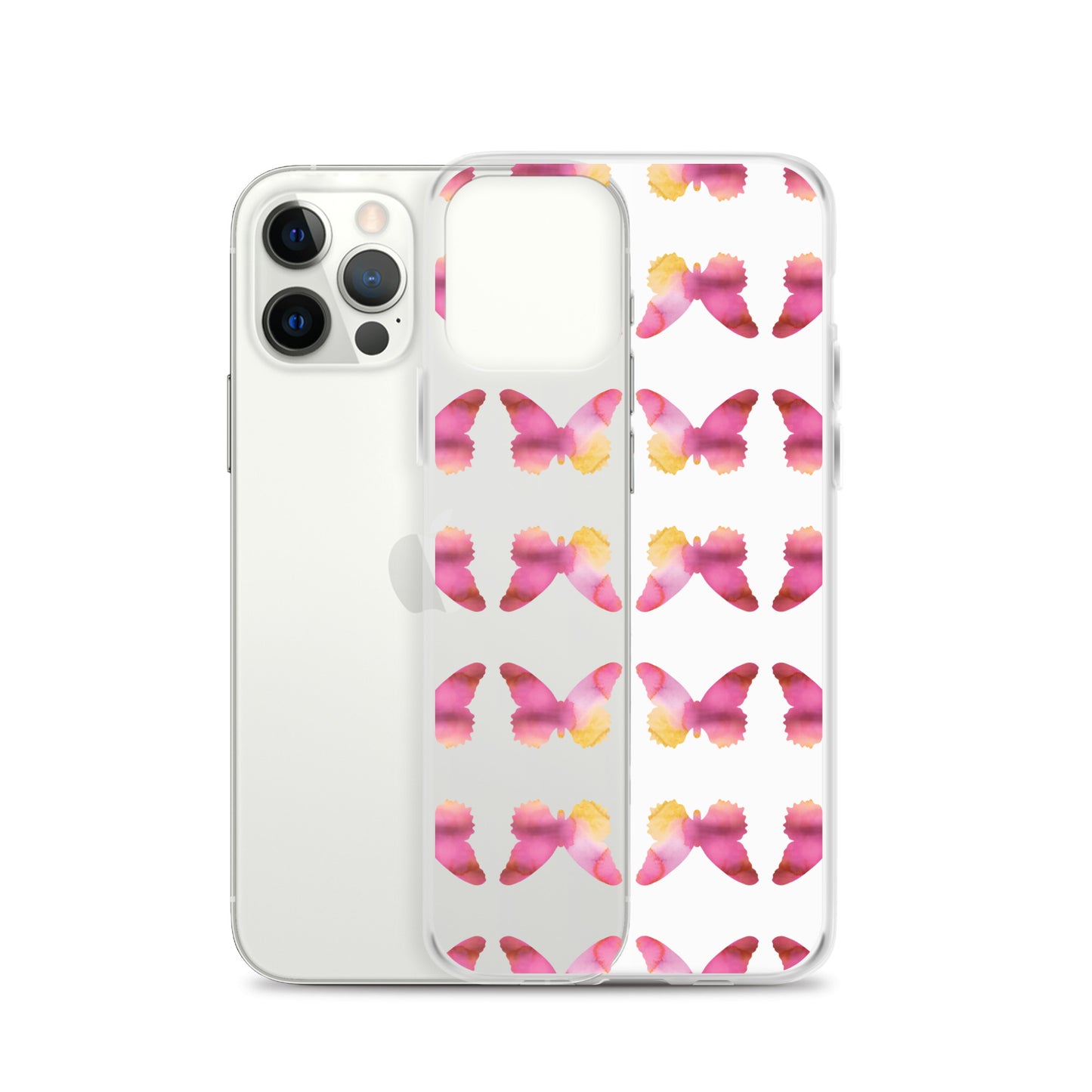 Clear Case for iPhone Pink Orchid