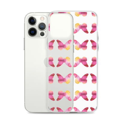 Clear Case for iPhone Pink Orchid