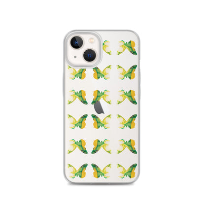 Clear Case for iPhone Tropical Green