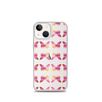 Clear Case for iPhone Pink Orchid