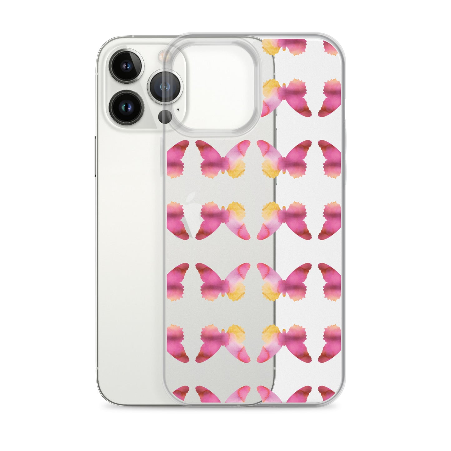 Clear Case for iPhone Pink Orchid