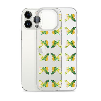 Clear Case for iPhone Tropical Green