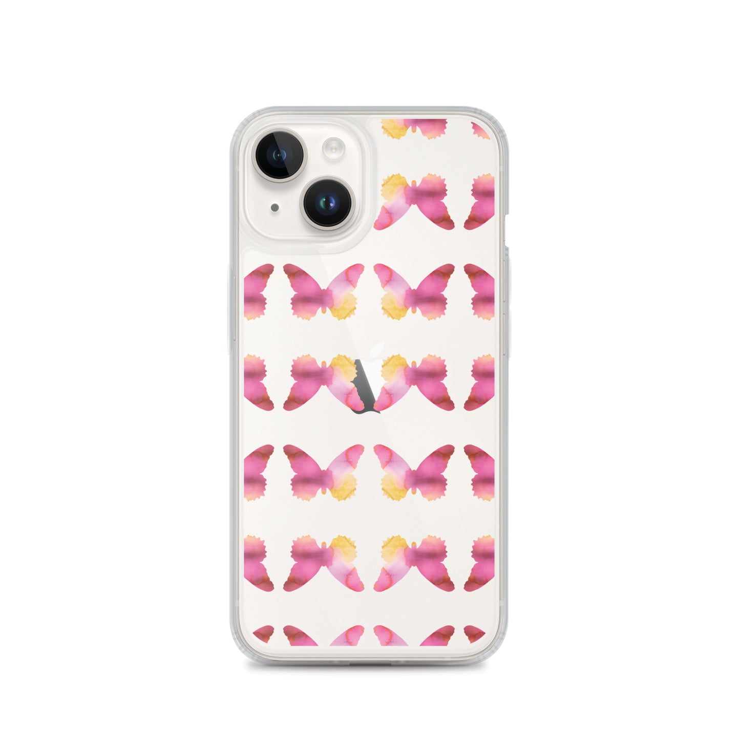 Clear Case for iPhone Pink Orchid