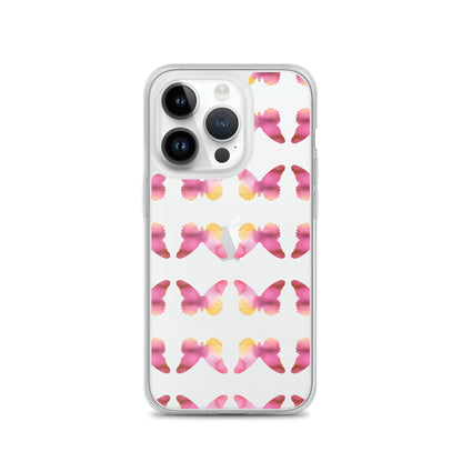 Clear Case for iPhone Pink Orchid