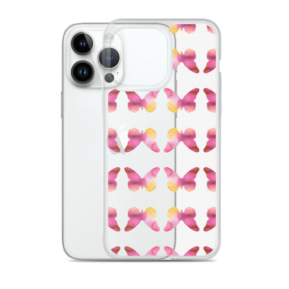 Clear Case for iPhone Pink Orchid