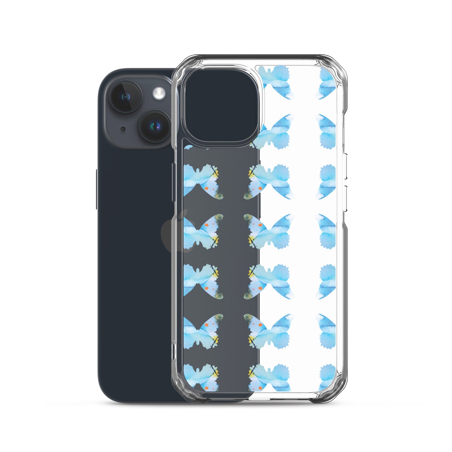 Clear Case for iPhone Light Blue