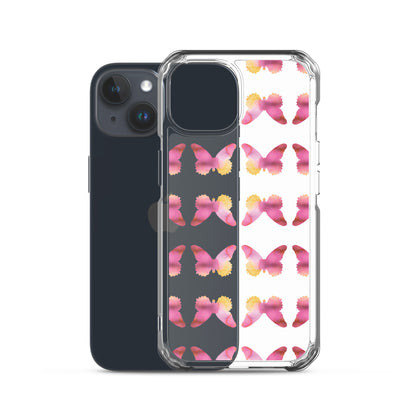 Clear Case for iPhone Pink Orchid