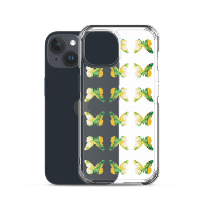 Clear Case for iPhone Tropical Green