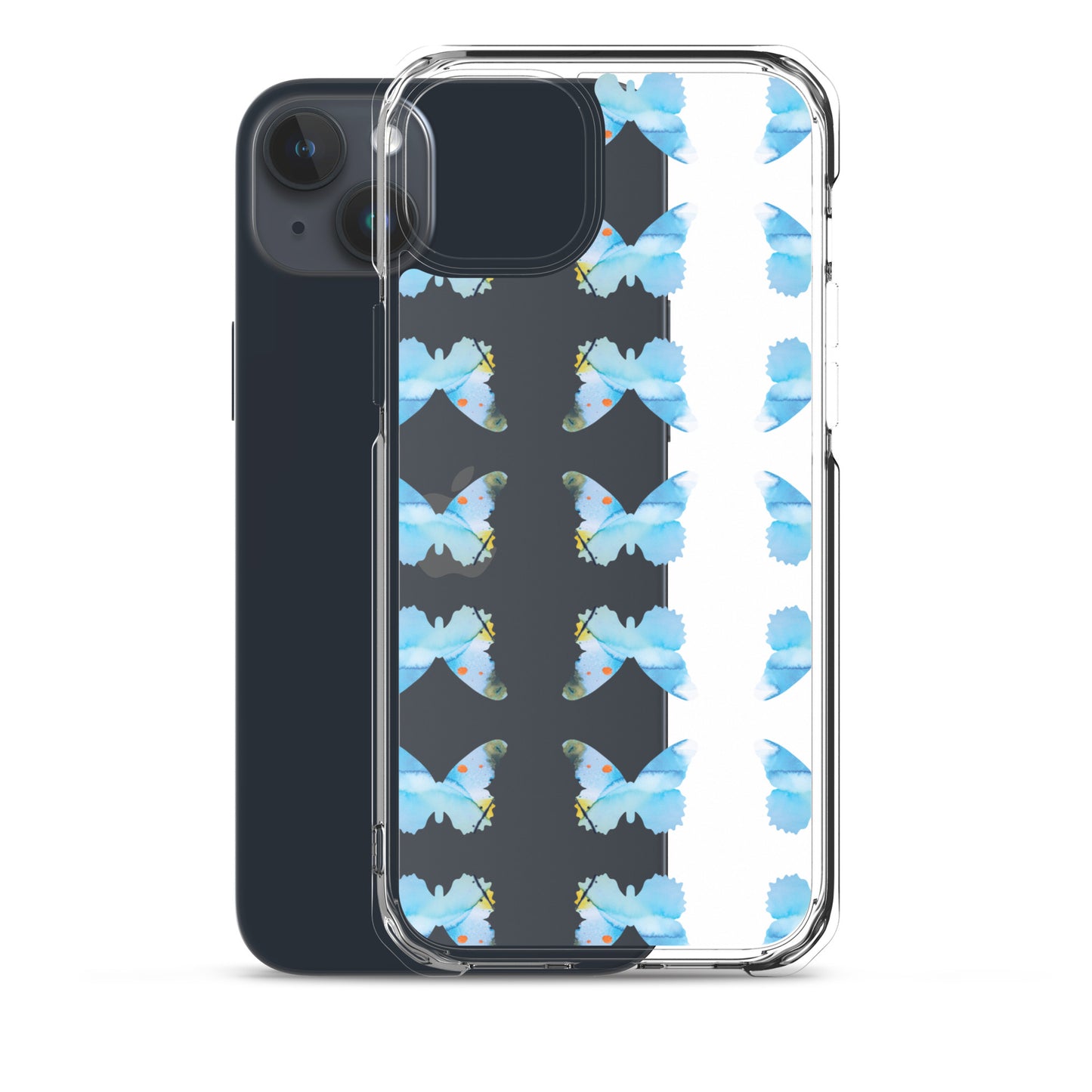 Clear Case for iPhone Light Blue