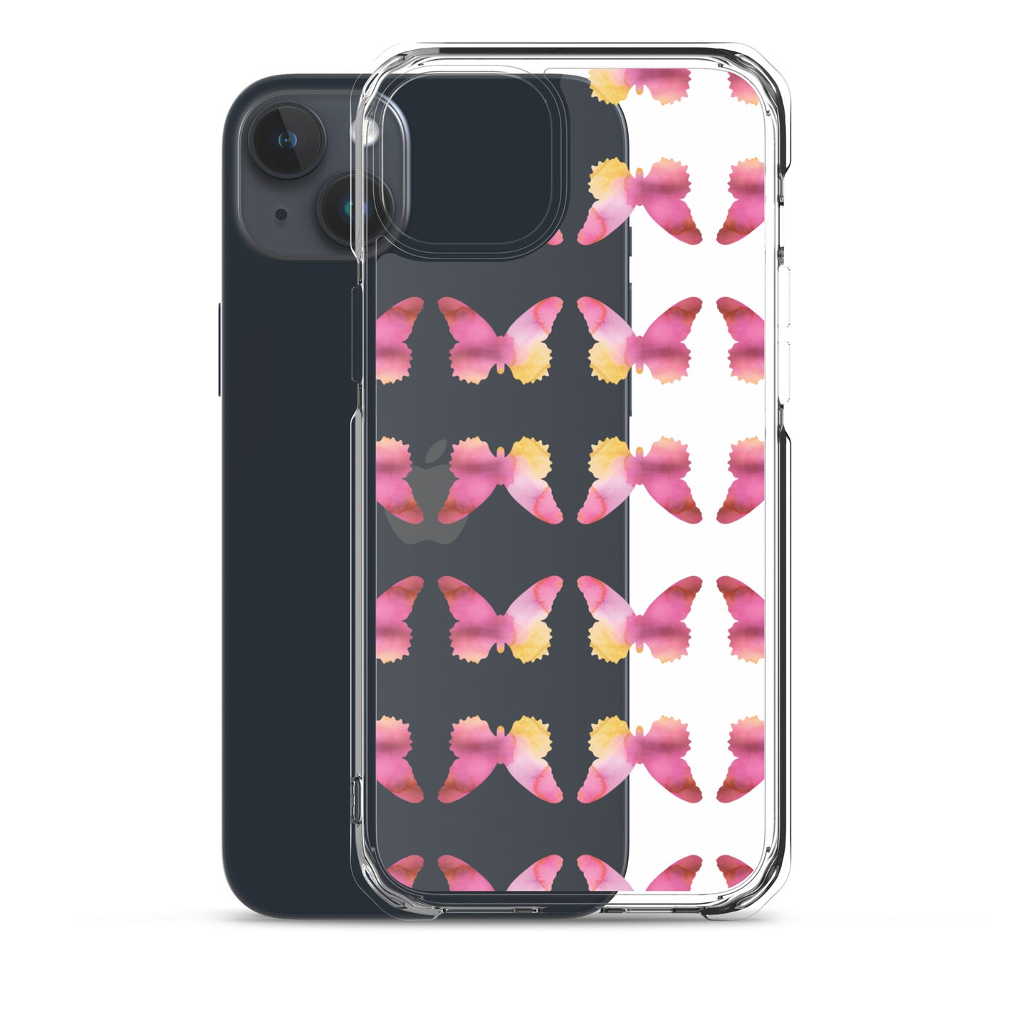 Clear Case for iPhone Pink Orchid