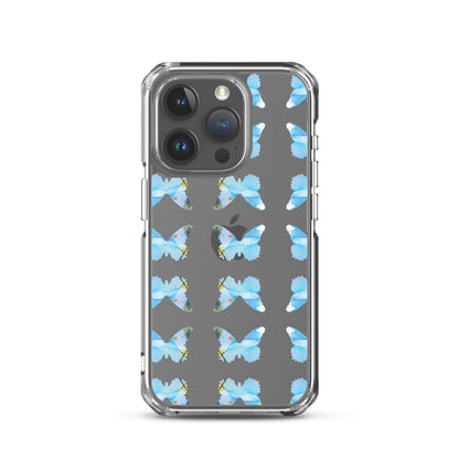 Clear Case for iPhone Light Blue