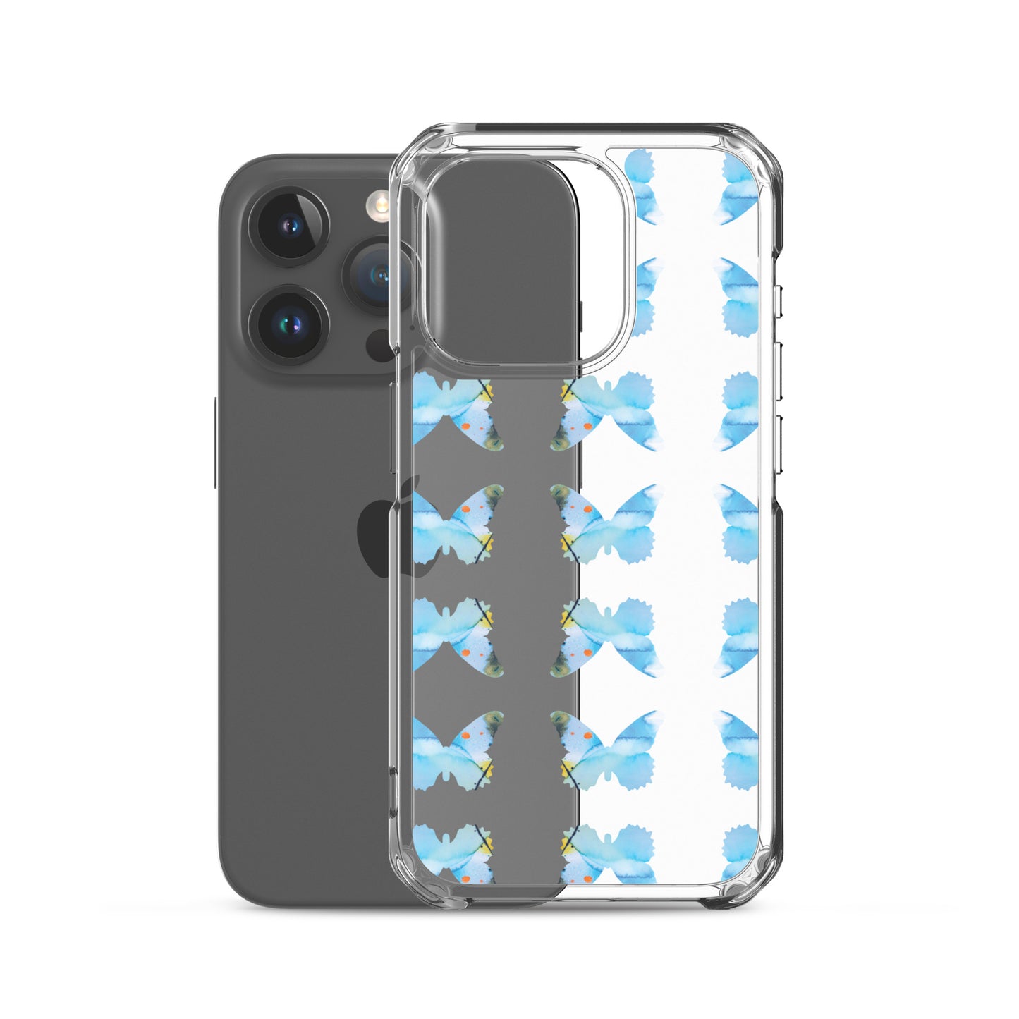 Clear Case for iPhone Light Blue