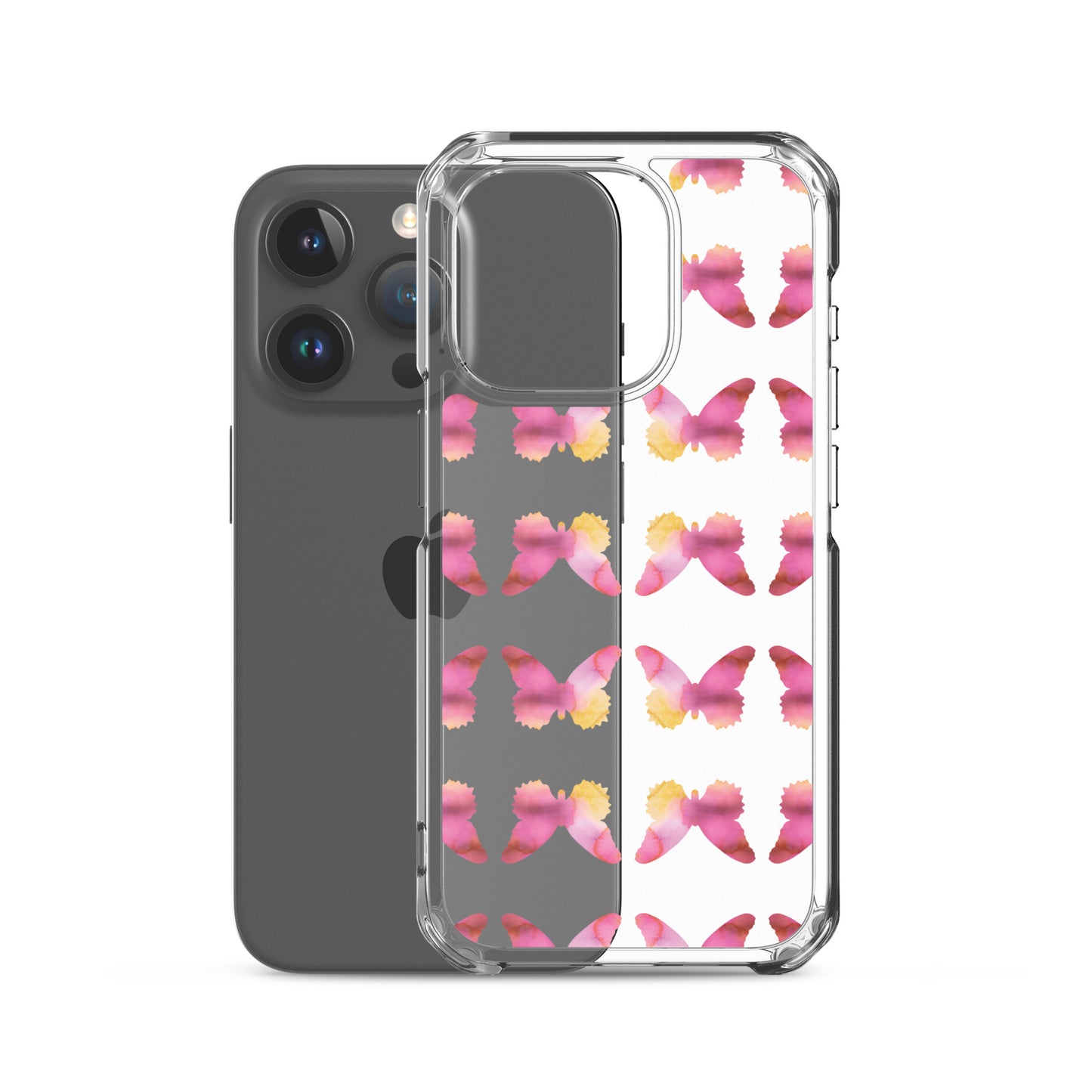 Clear Case for iPhone Pink Orchid