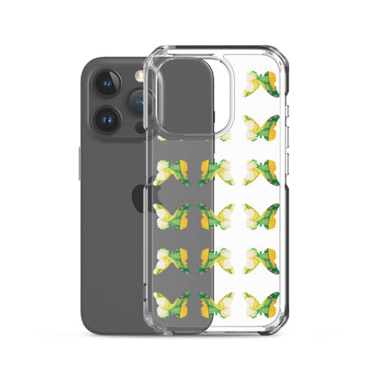 Clear Case for iPhone Tropical Green