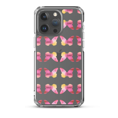 Clear Case for iPhone Pink Orchid