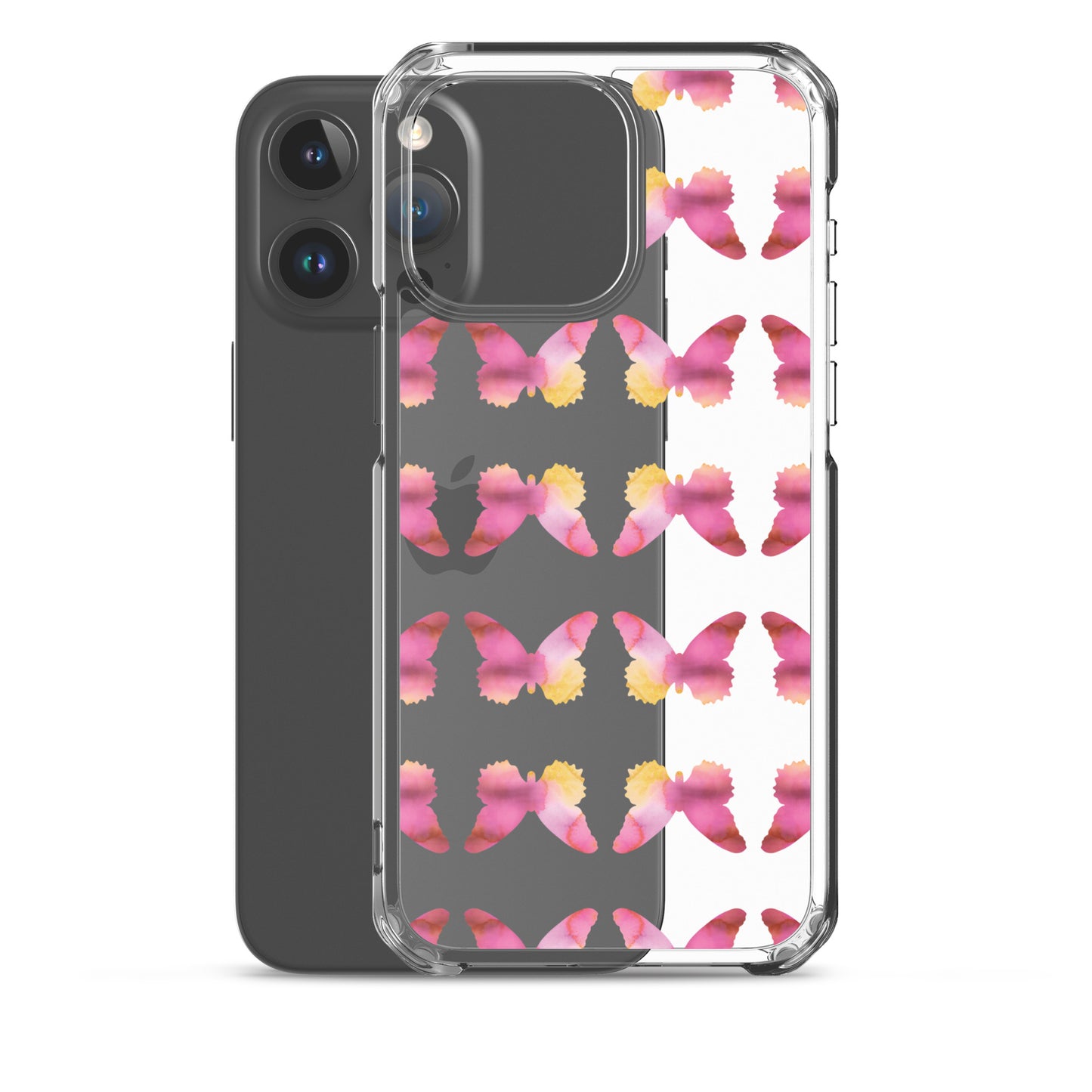 Clear Case for iPhone Pink Orchid