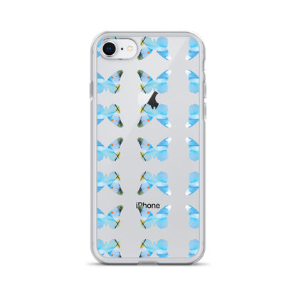 Clear Case for iPhone Light Blue