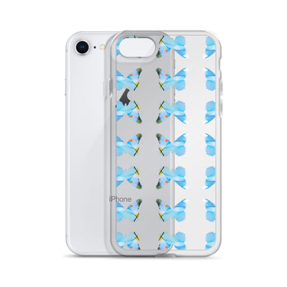 Clear Case for iPhone Light Blue