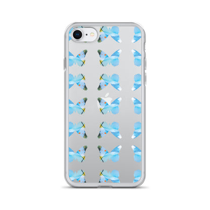 Clear Case for iPhone Light Blue