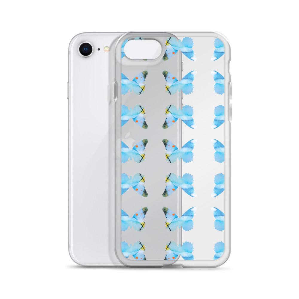 Clear Case for iPhone Light Blue