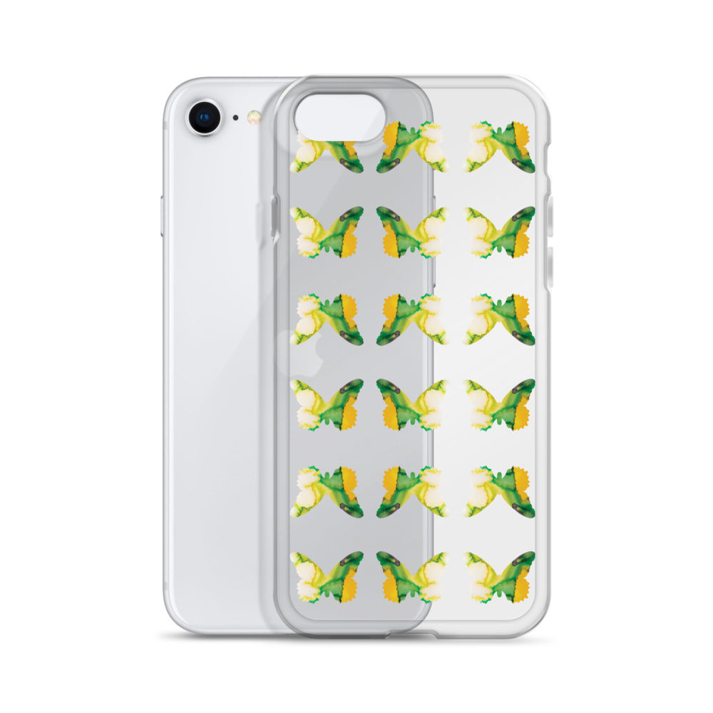 Clear Case for iPhone Tropical Green