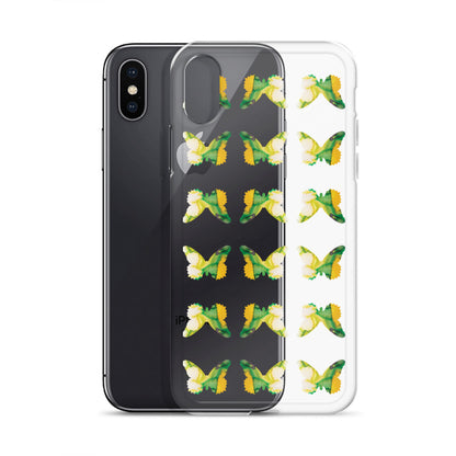 Clear Case for iPhone Tropical Green