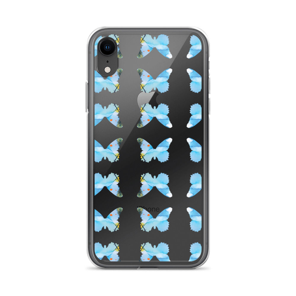 Clear Case for iPhone Light Blue