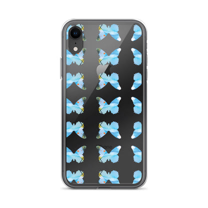 Clear Case for iPhone Light Blue