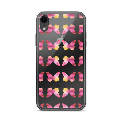 Clear Case for iPhone Pink Orchid