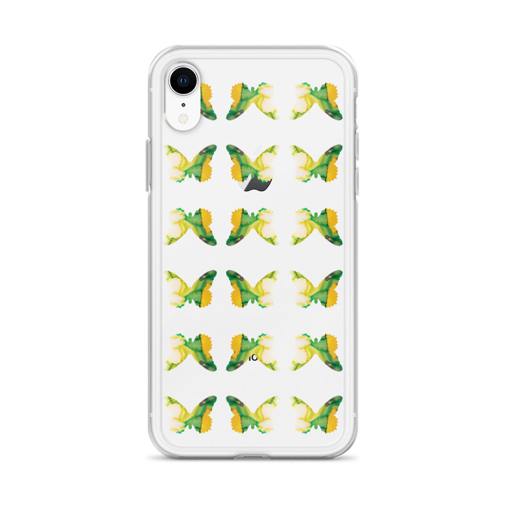 Clear Case for iPhone Tropical Green