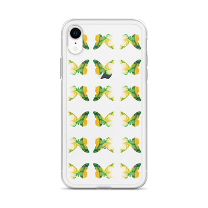 Clear Case for iPhone Tropical Green