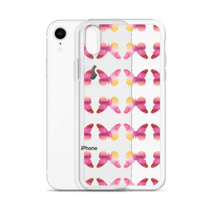 Clear Case for iPhone Pink Orchid