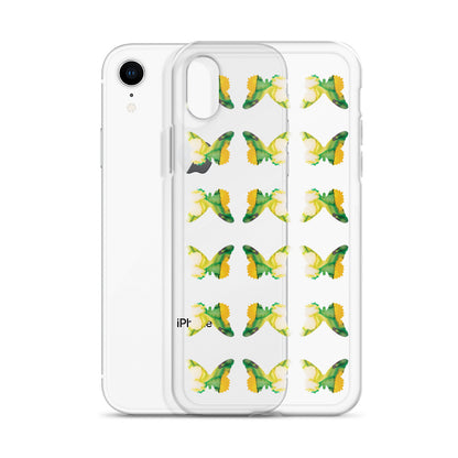 Clear Case for iPhone Tropical Green