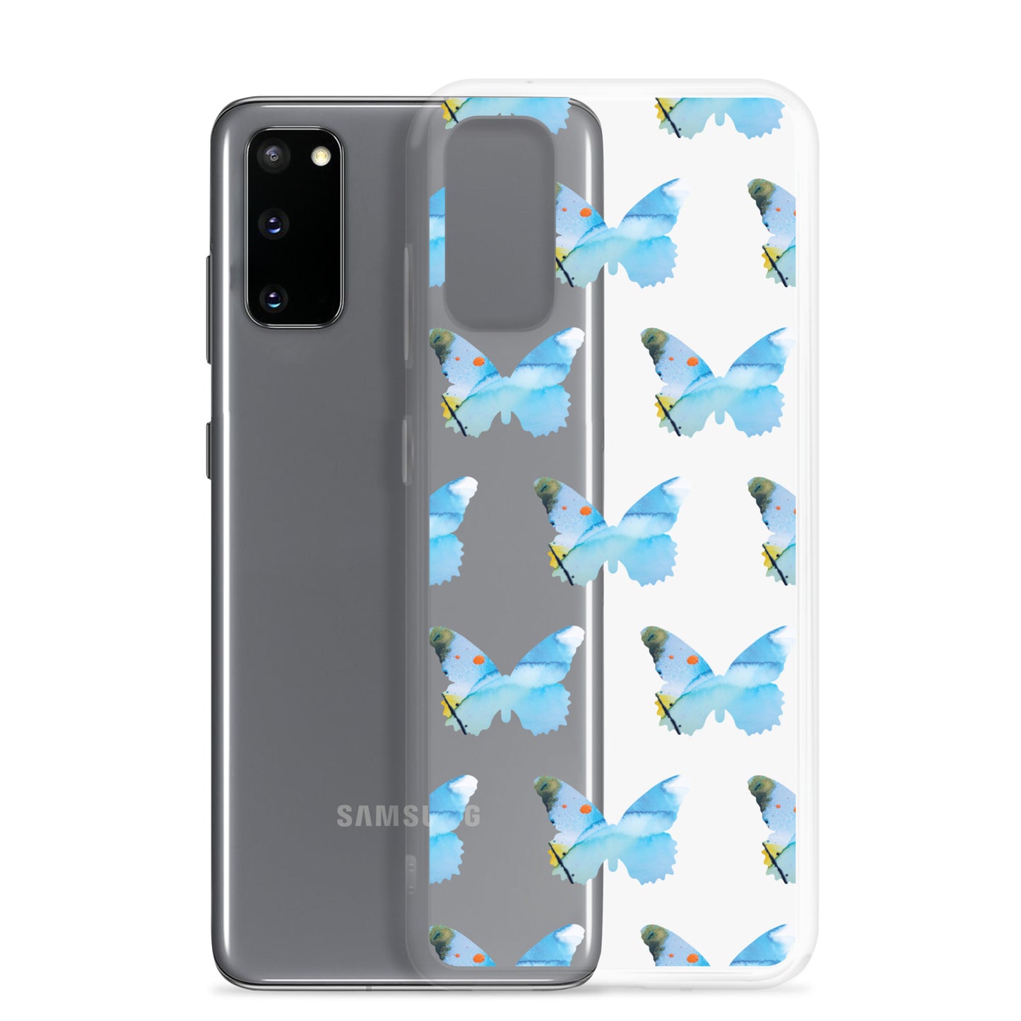 Clear Case for Samsung Light Blue